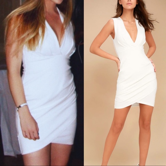 Lulus Dresses & Skirts - LULUS “Cocktail Hour White Wrap Dress”